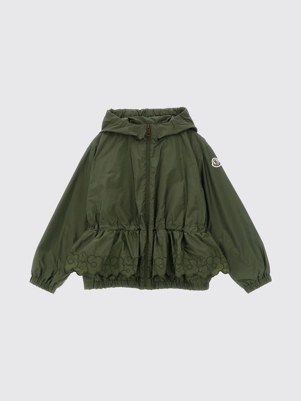 モンク軌跡 MONCLER バイカージャケット 上衣 ガールズ 緑であること Biker jackets 1A0002953A5E 関税 貨物輸送無料 2026SS gi
