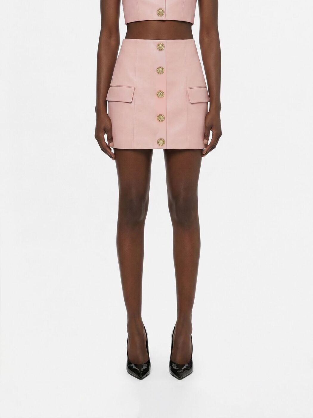 バルマン BALMAIN スコート レディース サクラ色 Skirts GF1LBB29LE04 関税 貨物輸送無料 2026SS gi