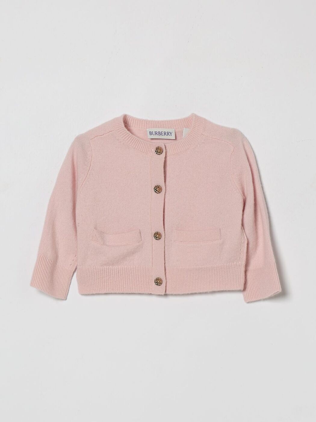 バーバリー BURBERRY クルーネックジャンパー 編み物御召しもの ボーイズ サクラ色 Crew neck jumpers 8121175 ~ 関税 貨物輸送無料 2026SS gi
