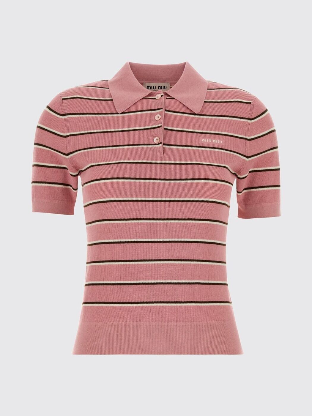 ミュウ ミュウ MIU MIU スポーツシャツ ティーシャツ レディース サクラ色 T-shirts and polo shirts MMLB35SOOO183M 関税 貨物輸送無料 2026SS gi