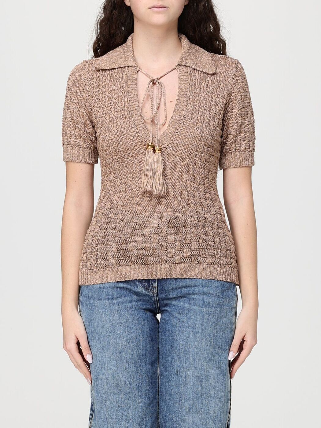 エリザベッタ フランキ ELISABETTA FRANCHI スポーツシャツ レディース 赤銅色 Polo MK12T62E2 関税 貨物輸送無料 2026SS gi