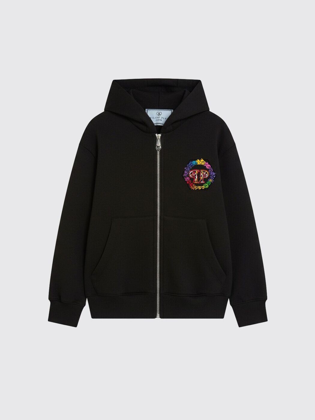 フィリップ 飾り気のない PHILIPP PLEIN クルーネックジャンパー 編み物御召しもの ガールズ 黒いこと Crew neck jumpers S6PHJBZH038 関税 貨物輸送無料 2026SS gi