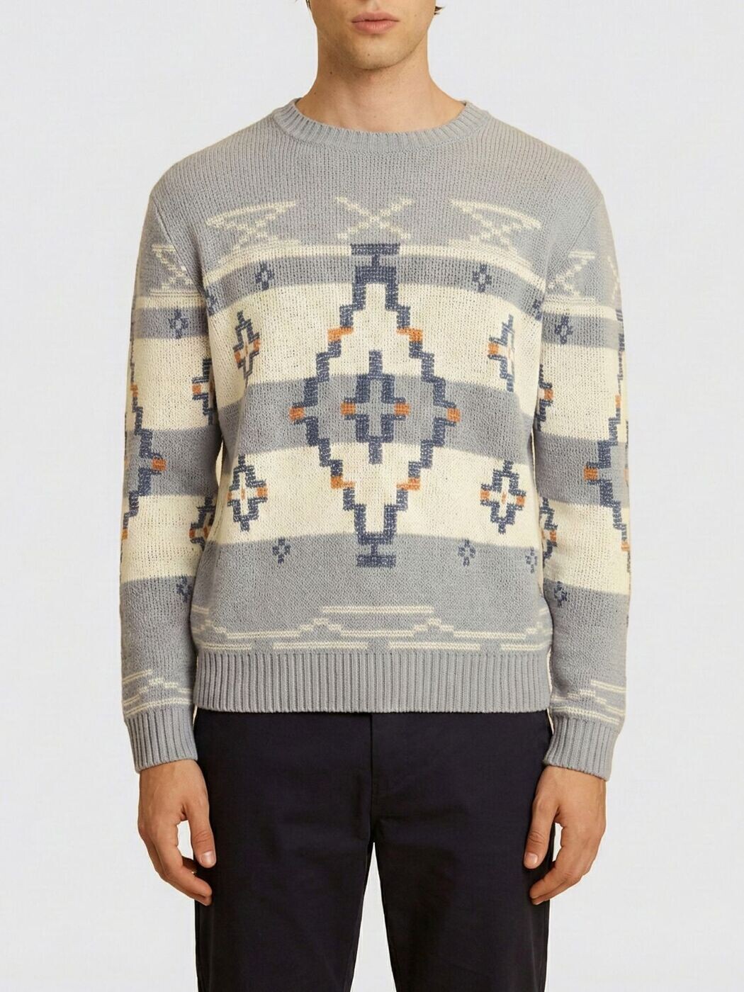 ラ マルティーナ 天使の都市 MARTINA プルオーバー 編み物御召しもの メンズ 青味 Knitwear MCS008YC046 Blue 関税 貨物輸送無料 2026SS gi
