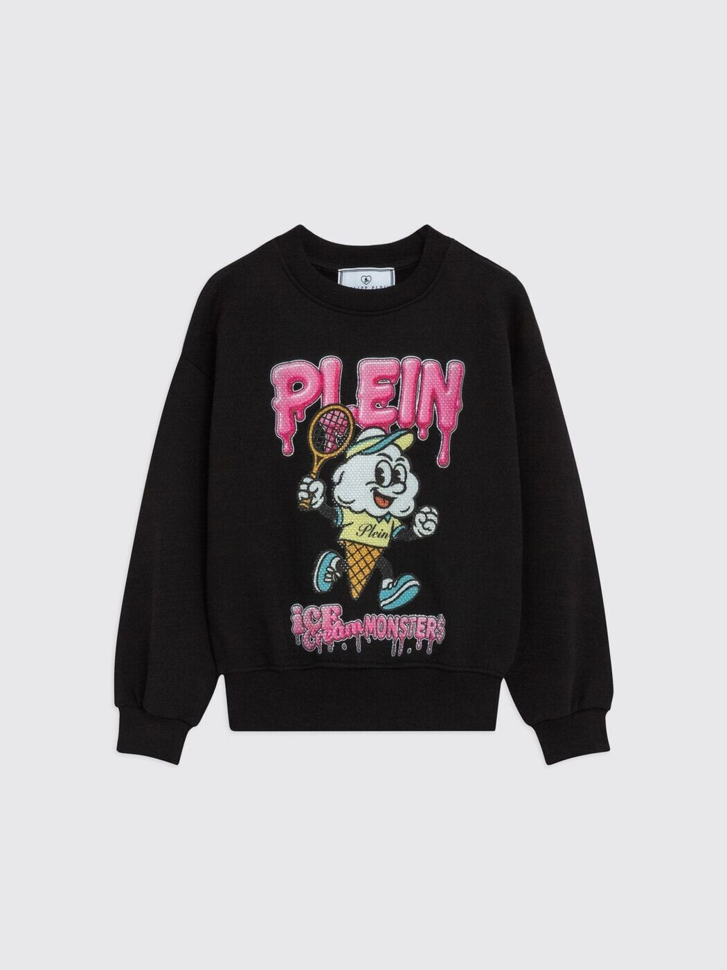 フィリップ 飾り気のない PHILIPP PLEIN クルーネックジャンパー 編み物御召しもの ボーイズ 黒いこと Crew neck jumpers S6PHJGSW209 関税 貨物輸送無料 2026SS gi