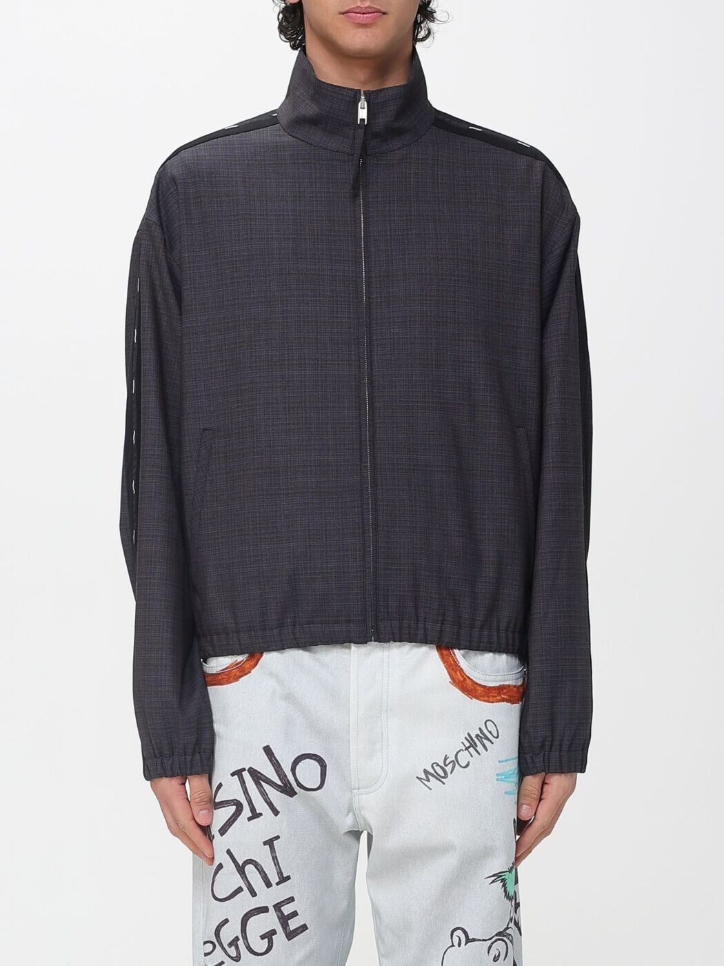 モスキーノ MOSCHINO ジャケット メンズ グレー Jackets 06040226 Grey 関税 送料無料 2026SS gi｜BRANDSHOP「il Tesoro」