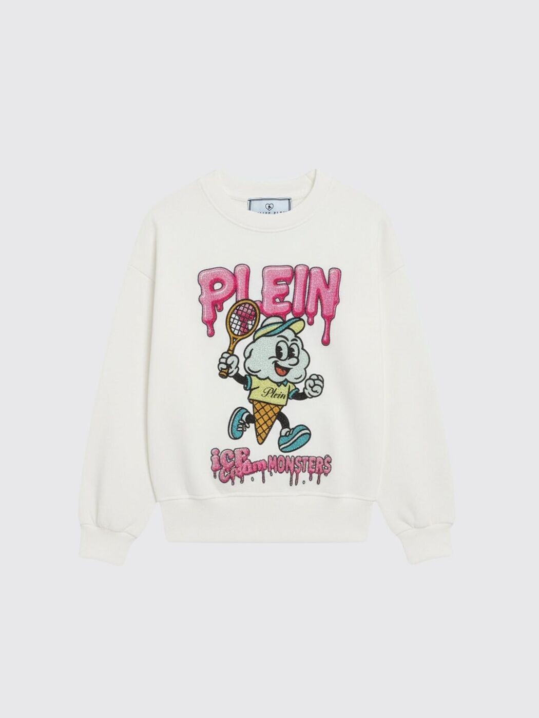 フィリップ 飾り気のない PHILIPP PLEIN クルーネックジャンパー 編み物御召しもの ボーイズ 白いこと Crew neck jumpers S6PHJGSW209 関税 貨物輸送無料 2026SS gi