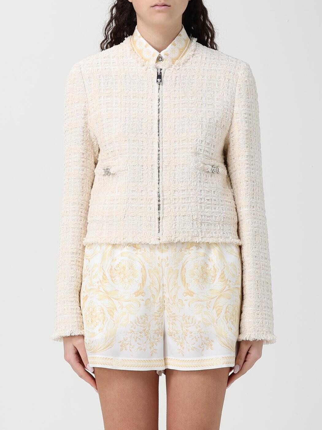 ヴェルサーチ VERSACE 背広上衣 背広 上衣 レディース 白いこと Suit Jackets 10230791A16514 関税 貨物輸送無料 2026SS gi