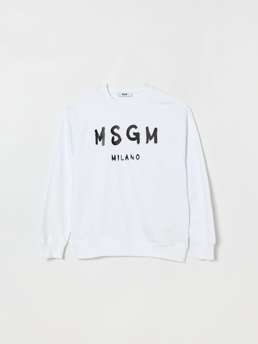 エムエスジーエム MSGM クルーネックジャンパー 編み物御召しもの ボーイズ 白いこと Crew neck jumpers S6MSJUSW007 関税 貨物輸送無料 2026SS gi