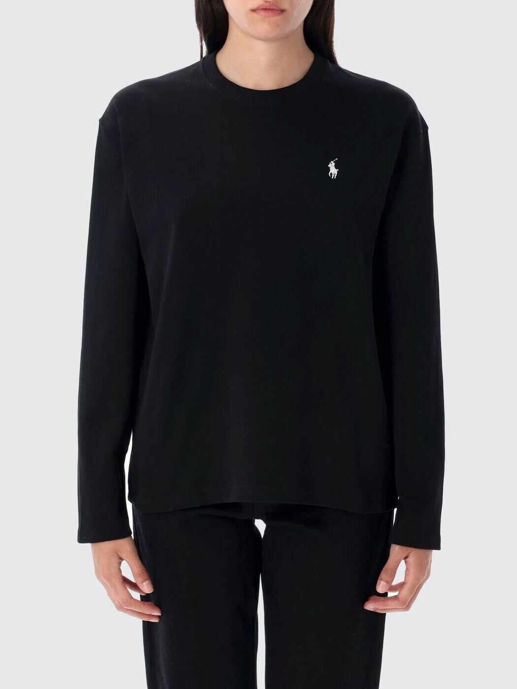ラルフローレン POLO RALPH LAUREN スポーツシャツ プルオーバー レディース 黒いこと T-shirts and polo shirts 211B14604 関税 貨物輸送無料 2026SS gi