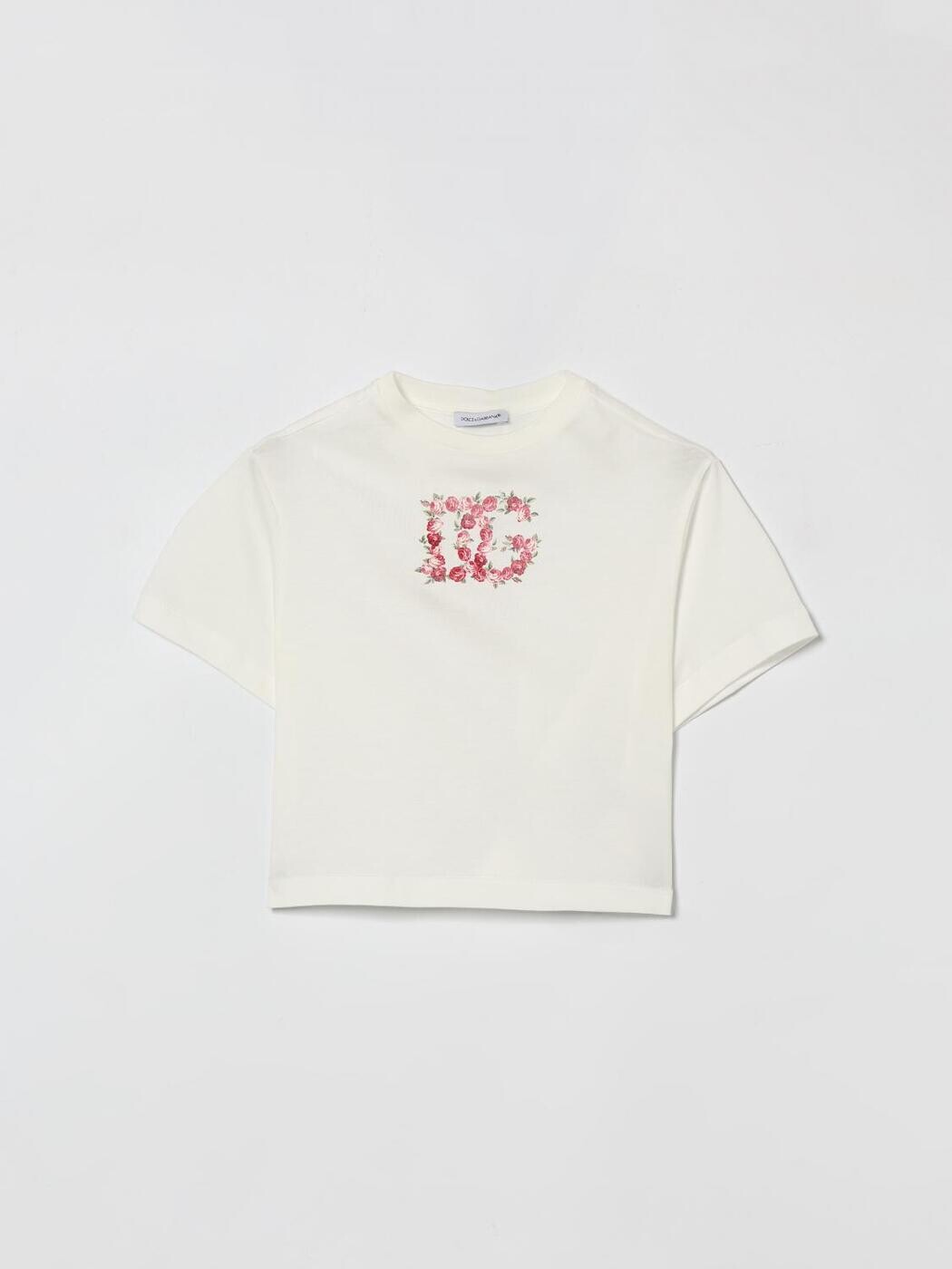 ドルチェ＆ガッバーナ DOLCE\u0026GABBANA ロング衣袂ティーシャツ ティーシャツ ガールズ 白いこと Long sleeve t-shirts L5JTNLG7PVF 関税 貨物輸送無料 2026SS gi