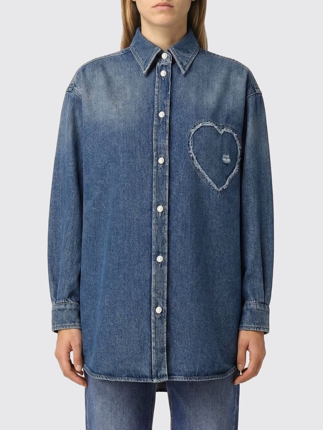 モスキーノクチュール MOSCHINO COUTURE シャツ レディース ブルー Shirts 02040539 Blue 関税 送料無料 2026SS gi｜BRANDSHOP「il Tesoro」