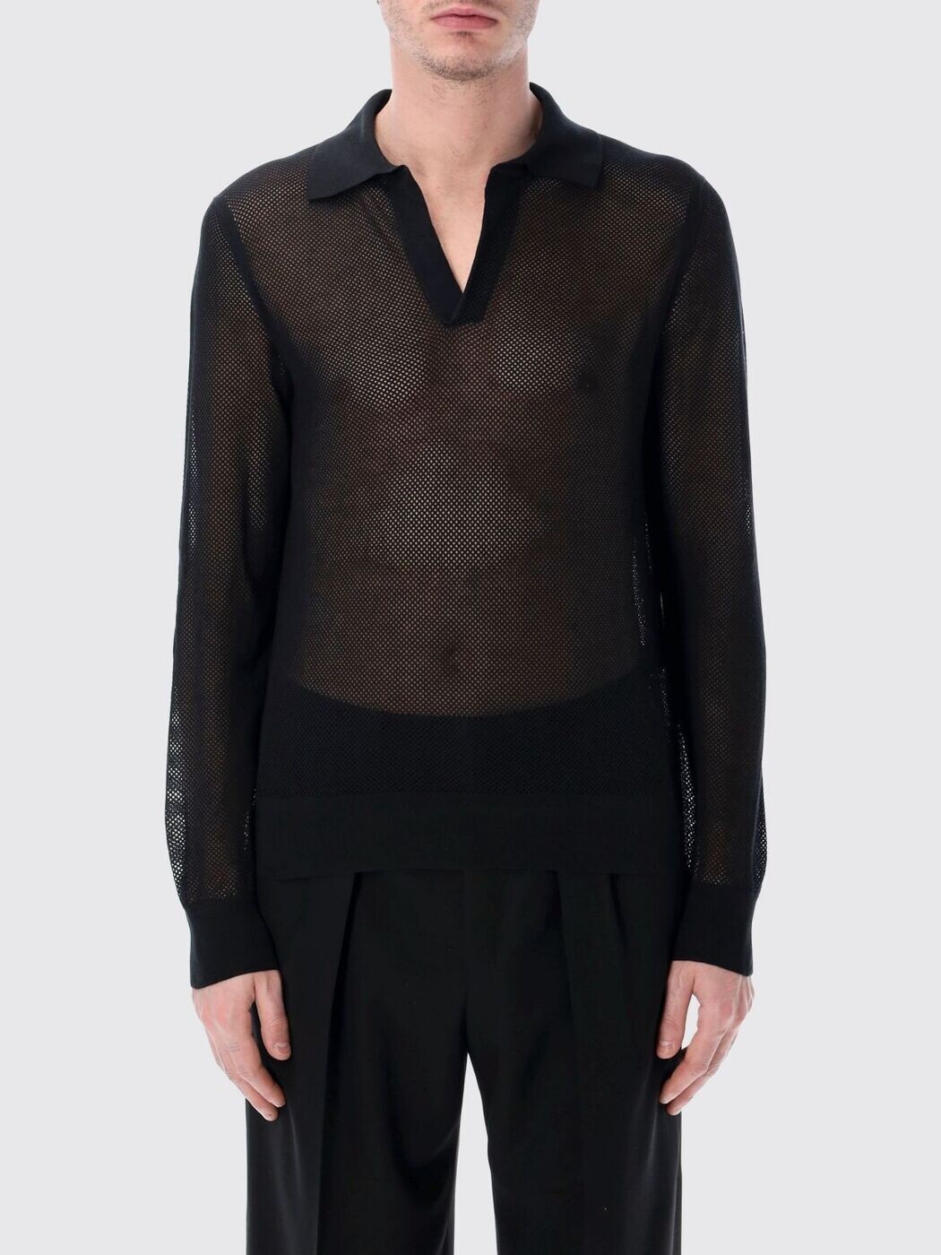 トム フォード TOM FORD ポロシャツ メンズ ブラック Polo shirts KPL054YMC046 Black 関税 送料無料 2026SS gi｜BRANDSHOP「il Tesoro」