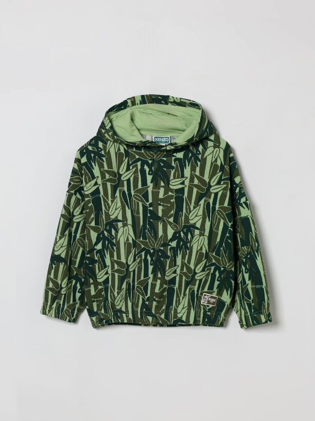 ケンゾー KENZO クルーネックジャンパー 編み物御召しもの ガールズ 緑であること Crew neck jumpers K61846 関税 貨物輸送無料 2026SS gi
