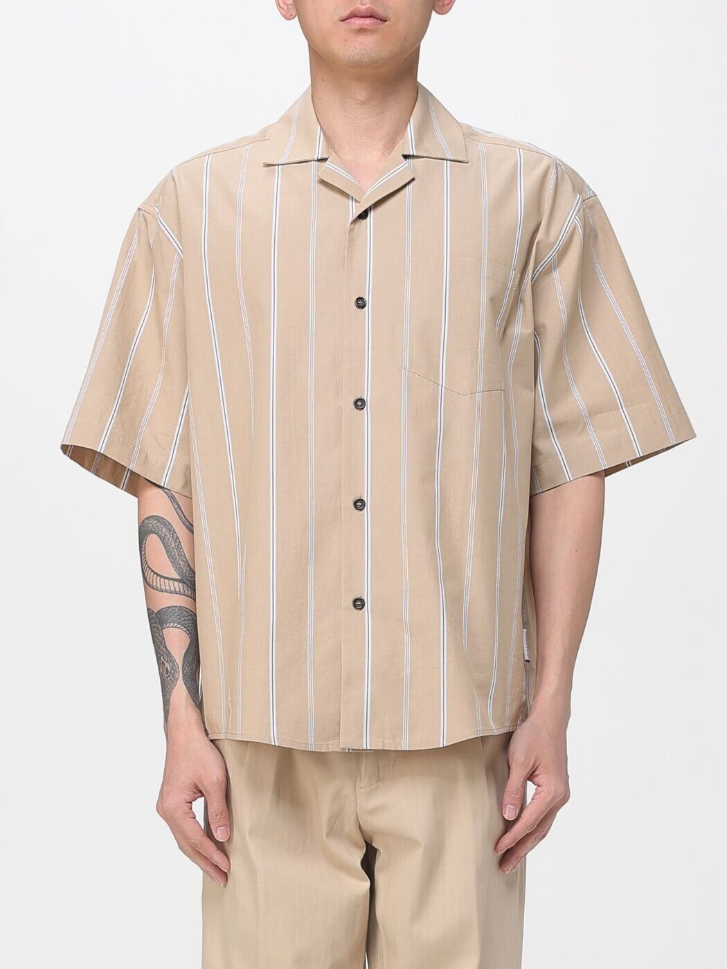 パオロペコラ PAOLO PECORA シャツ メンズ ホワイト Shirts G0921580 White 関税 送料無料 2026SS gi｜BRANDSHOP「il Tesoro」