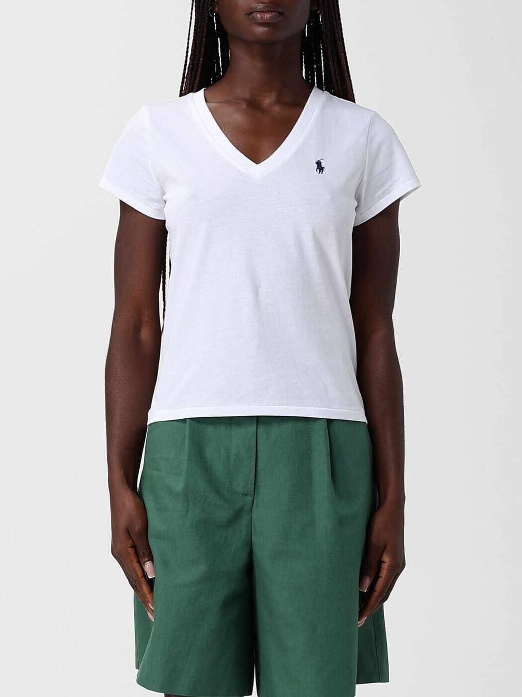 ラルフローレン POLO RALPH LAUREN スポーツシャツ ティーシャツ レディース 白いこと T-shirts and polo shirts 211B14611 関税 貨物輸送無料 2026SS gi Tシャツ・カットソー-レディースファッション-トップス