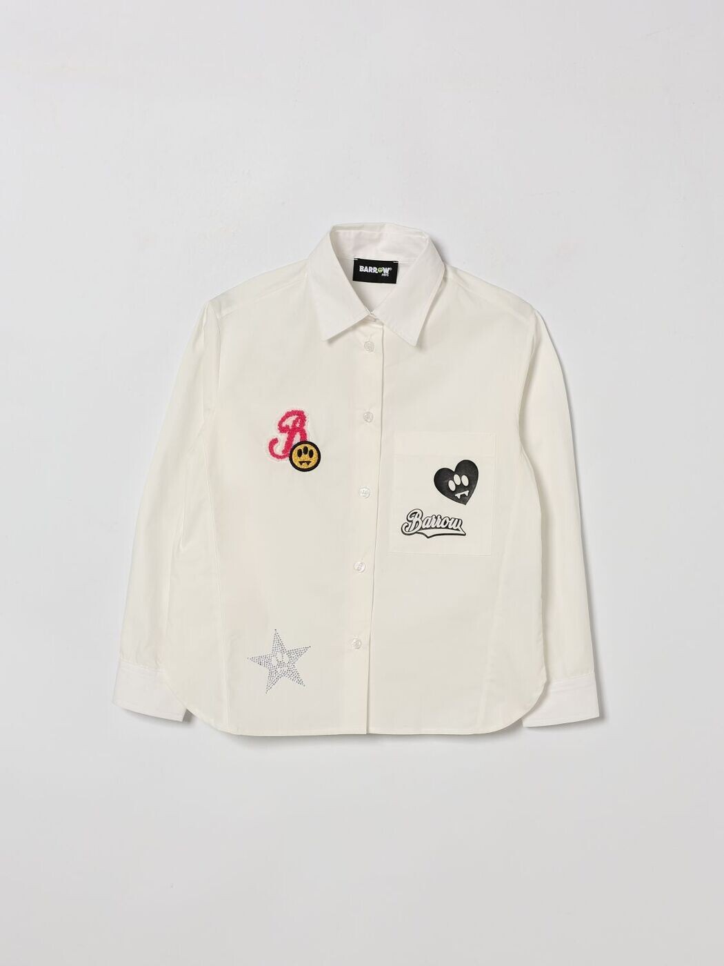 バロウキッズ BARROW KIDS フォーマルシャツ プルオーバー ガールズ 白いこと Formal shirts S6BKJGSI154 関税 貨物輸送無料 2026SS gi