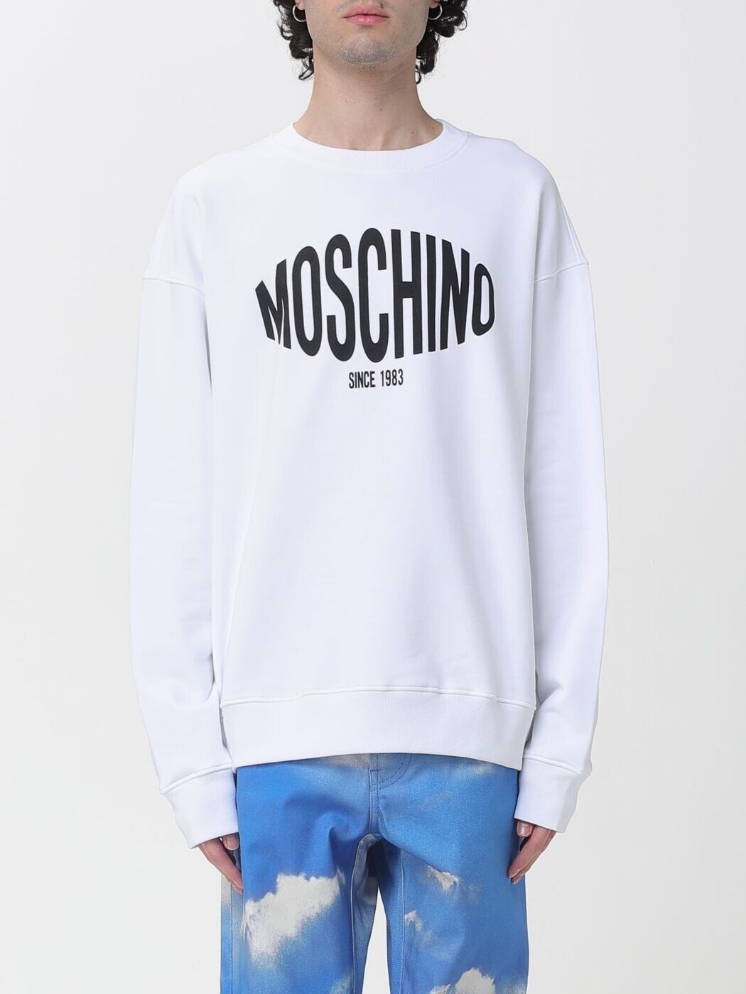 モスキーノ MOSCHINO トレイナー 調教師 メンズ 白いこと Sweatshirts 17130228 関税 貨物輸送無料 2026SS gi