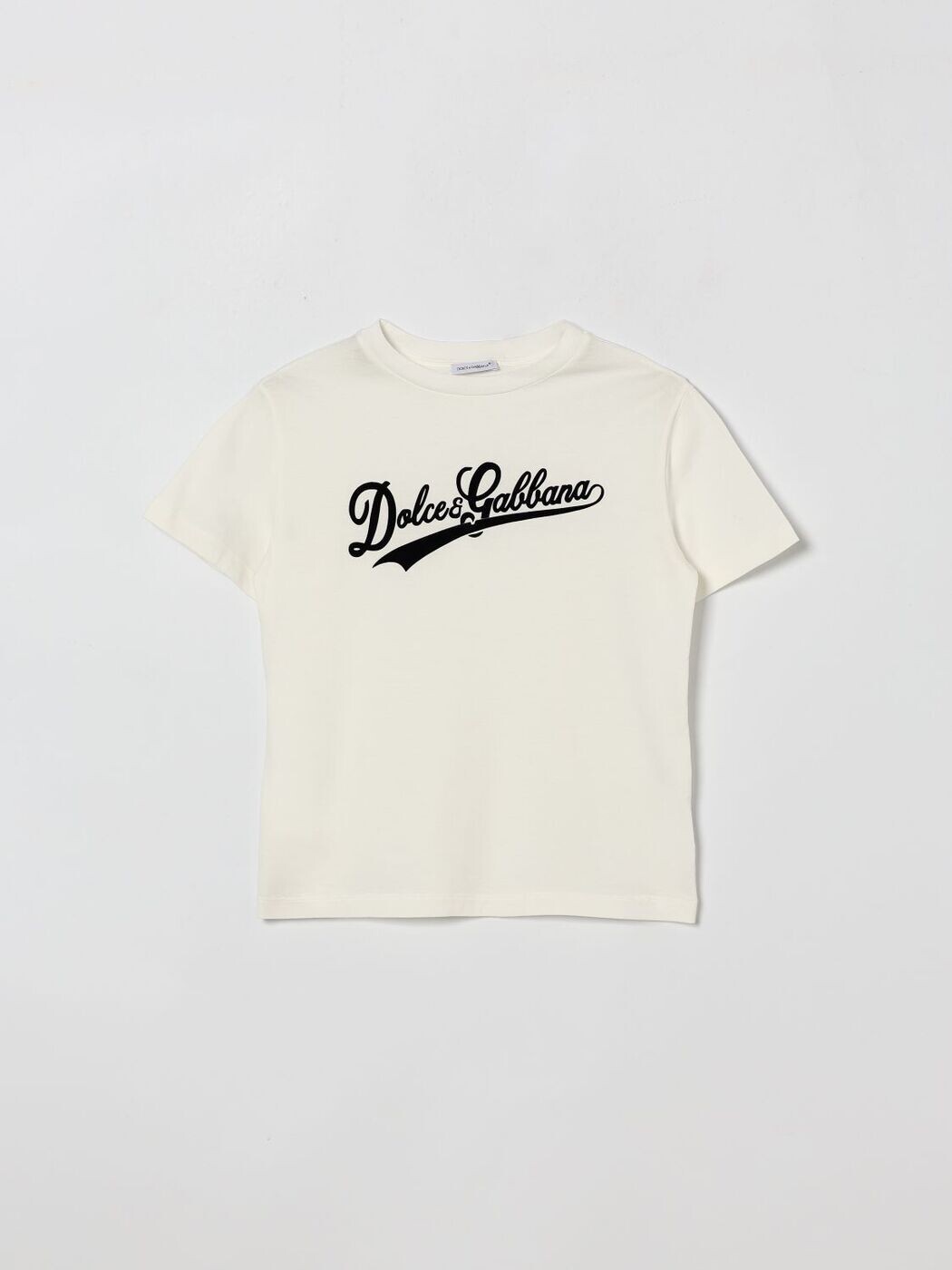 ドルチェ＆ガッバーナ DOLCE\u0026GABBANA ロング衣袂ティーシャツ ティーシャツ ガールズ 白いこと Long sleeve t-shirts L5JTNKG7PWL 関税 貨物輸送無料 2026SS gi
