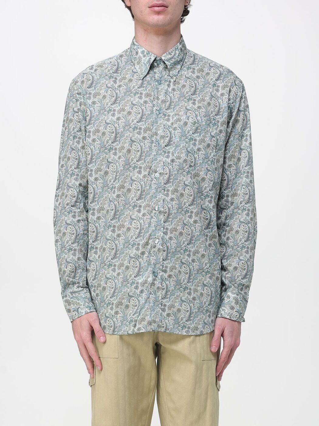 エトロ ETRO シャツ メンズ グリーン Shirts MRIB002999SA5T9 Green 関税 送料無料 2026SS gi｜BRANDSHOP「il Tesoro」