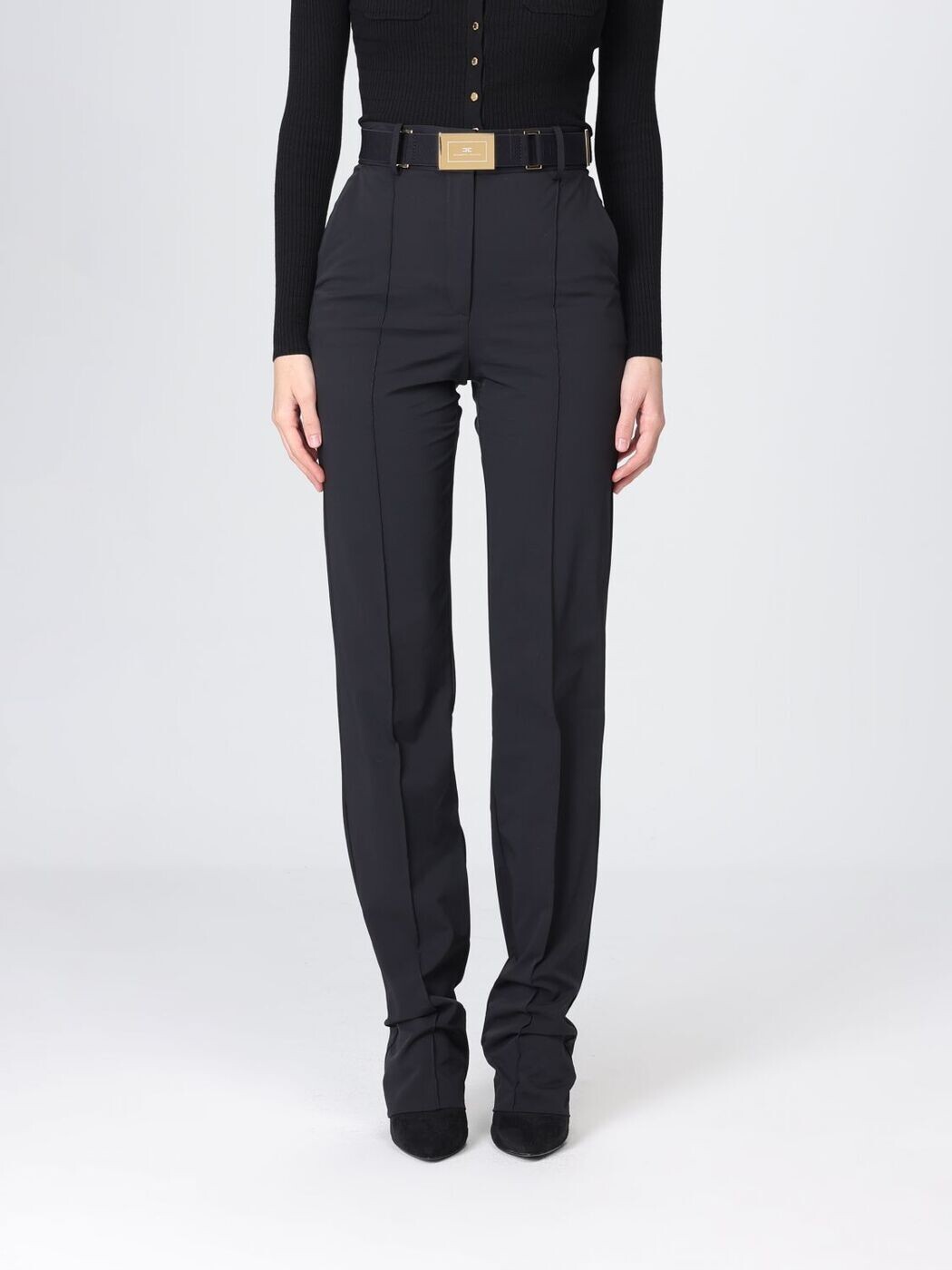 エリザベッタ フランキ ELISABETTA FRANCHI ズボン パンツ レディース ブラック Trousers PA17261E2 Black 関税 送料無料 2026SS gi|BRANDSHOP「il Tesoro」