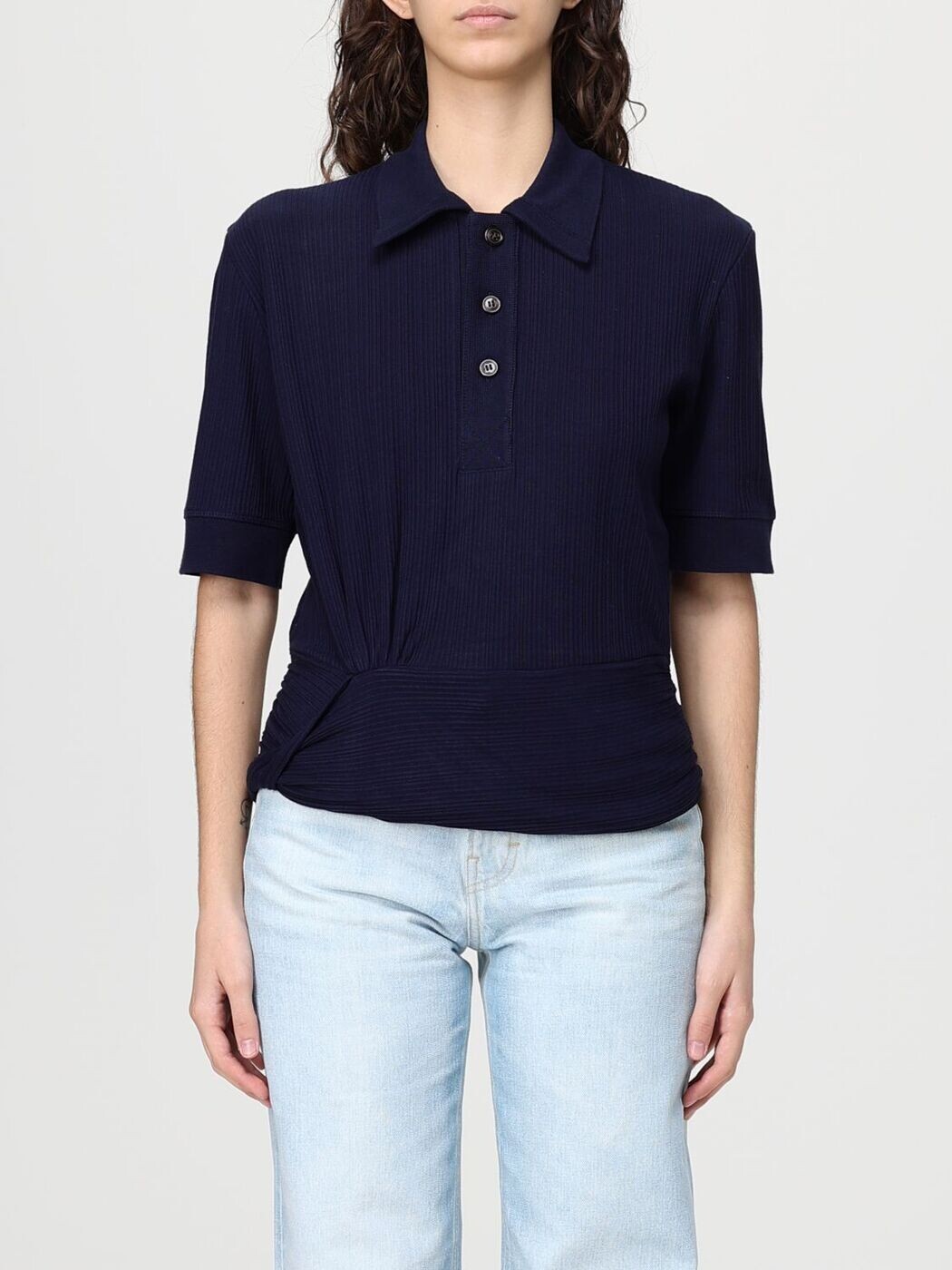 ヴィクトリア・ヴィクトリア・ベッカム VICTORIA VICTORIA BECKHAM スポーツシャツ レディース 青碧 Polo 1126JTP006969A 関税 貨物輸送無料 2026SS gi