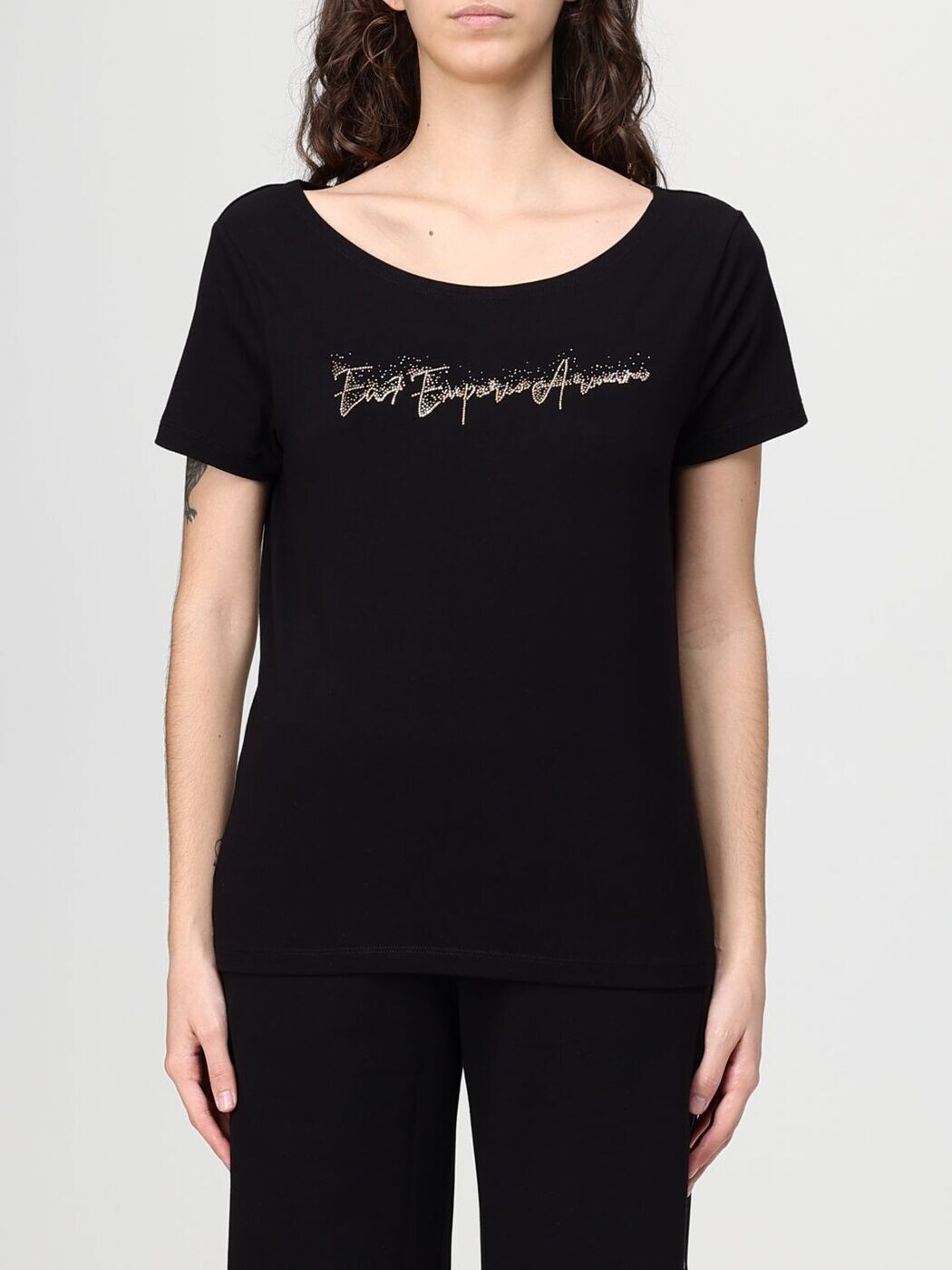 エンポリオ アルマーニ EA7 ポロシャツ Tシャツ レディース ブラック T-shirts and polo shirts 7W000978AF10373 Black 関税 送料無料 2026SS gi|BRANDSHOP「il Tesoro」
