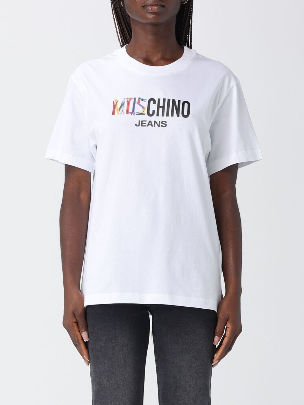 モスキーノ ジーンズ MOSCHINO JEANS ポロシャツ Tシャツ レディース ホワイト T-shirts and polo shirts 0709 8236 White 関税 送料無料 2025AW gi｜BRANDSHOP「il Tesoro」