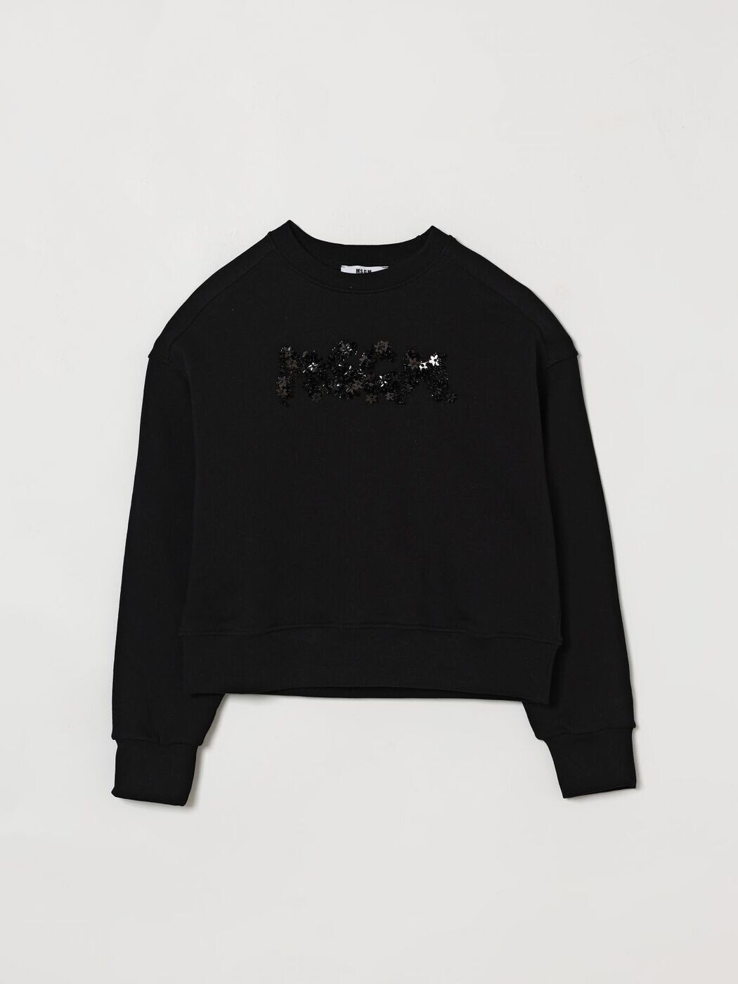 エムエスジーエム MSGM クルーネックジャンパー 編み物御召しもの ガールズ 黒いこと Crew neck jumpers S6MSJGSW088 関税 貨物輸送無料 2026SS gi