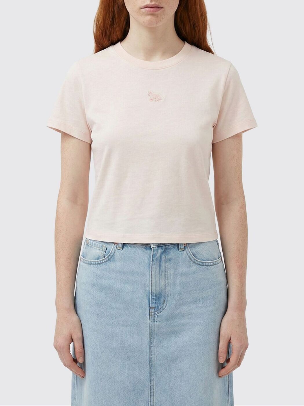 住みか 稲荷 MAISON KITSUNE スポーツシャツ プルオーバー レディース サクラ色 T-shirts and polo shirts MW00105KJ7026 関税 貨物輸送無料 2026SS gi