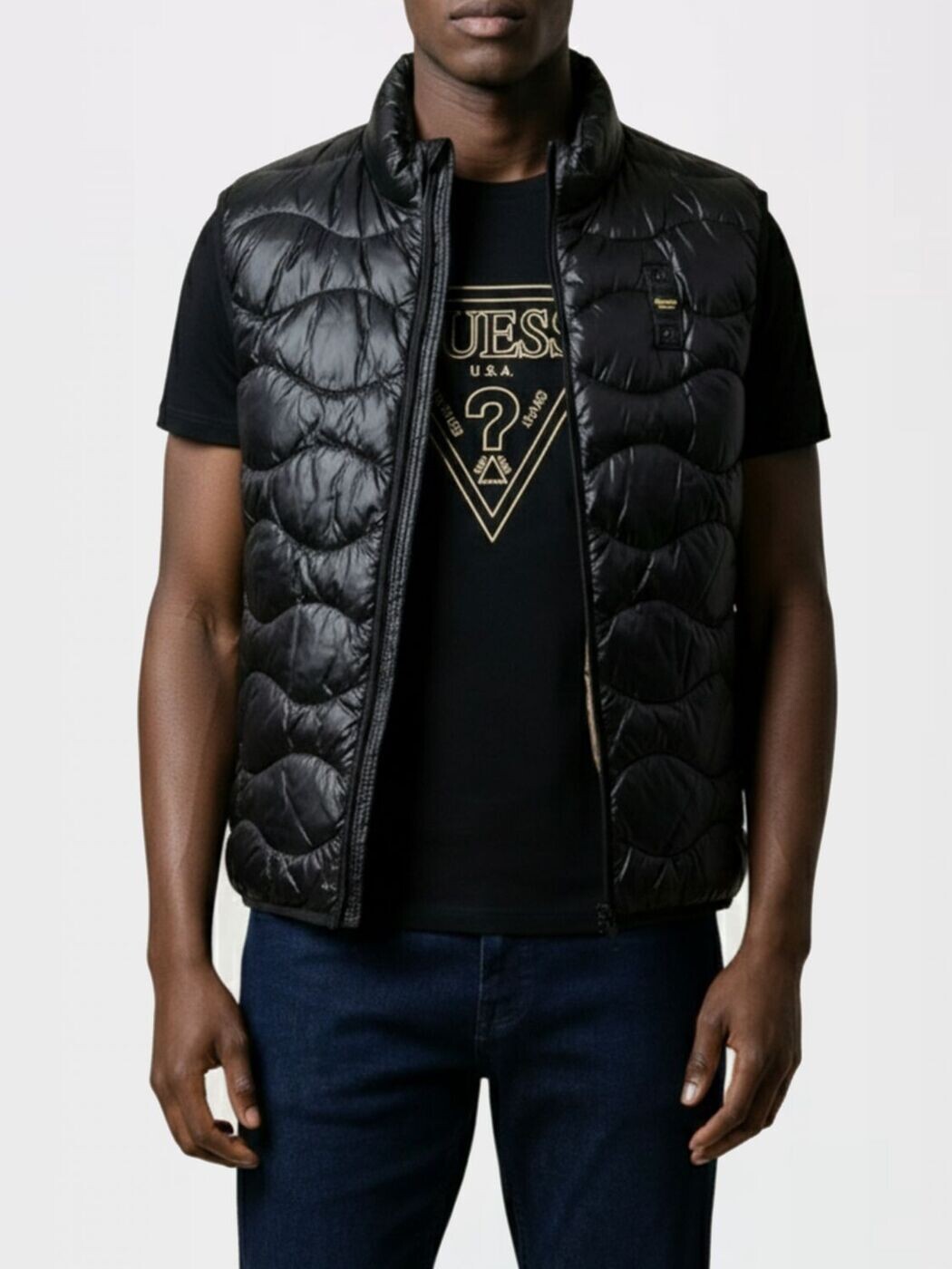 ブラウアー BLAUER ジレ より良い メンズ 黒いこと Vests 26SBLUX02184 関税 貨物輸送無料 2026SS gi