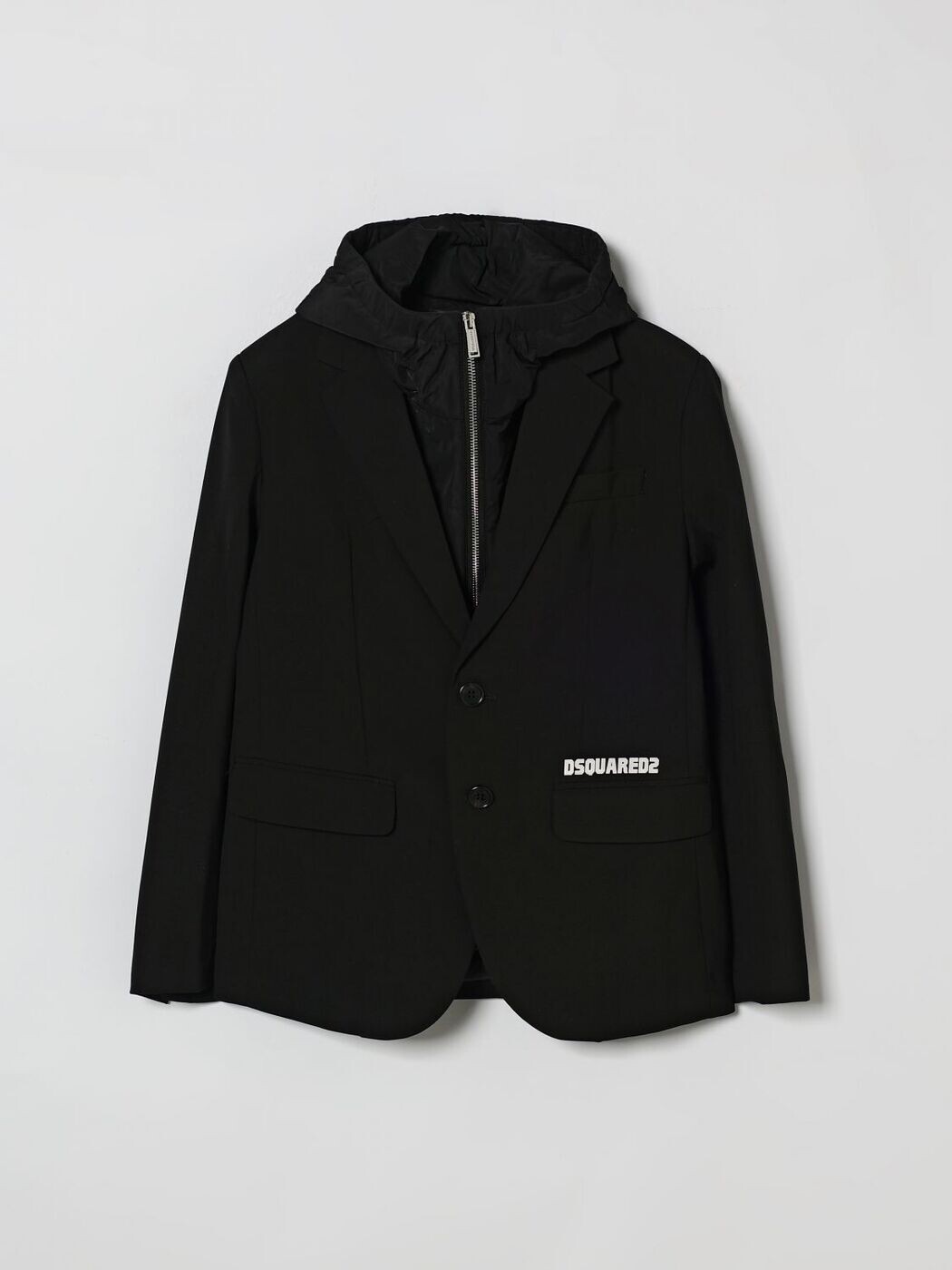 ディースクエアード DSQUARED2 ボンバージャケット 上衣 ボーイズ 黒いこと Bomber jackets DQ3233D0AGV 関税 貨物輸送無料 2026SS gi