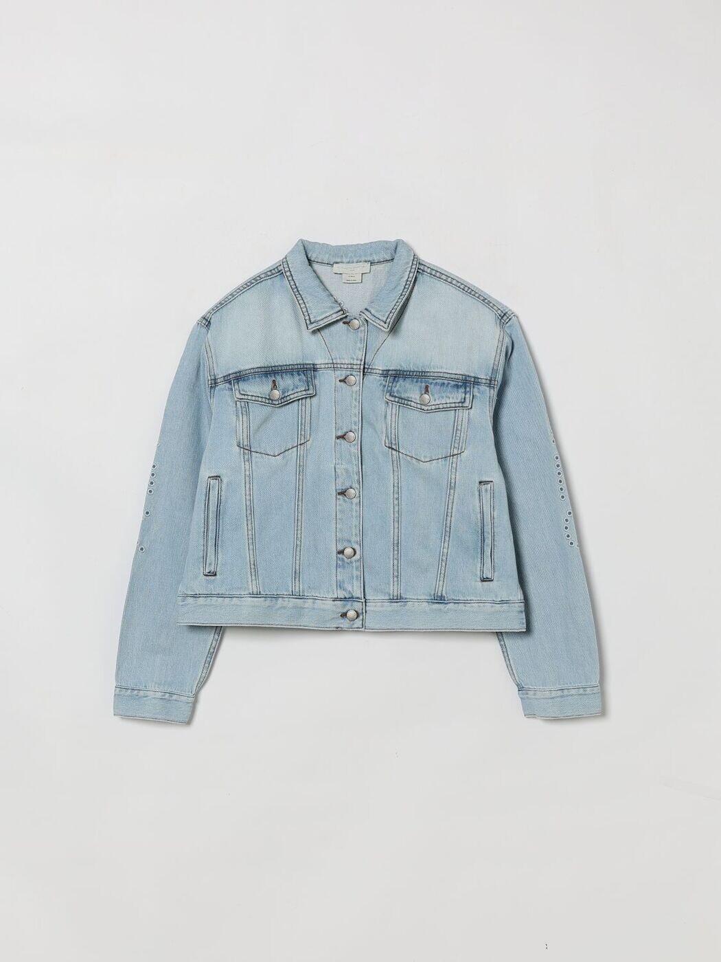 ステラマッカートニー STELLA MCCARTNEY バイカージャケット 上衣 ガールズ 青色 Biker jackets TY2A67Z0746 関税 貨物輸送無料 2026SS gi