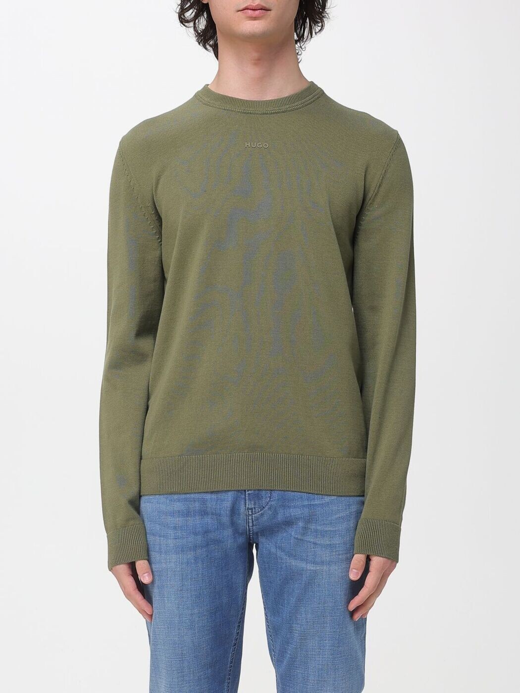 ヒューゴ HUGO スウェーター 編み物お召しもの メンズ 緑であること Knitwear 50553588 Green 関税 貨物輸送無料 2026SS gi