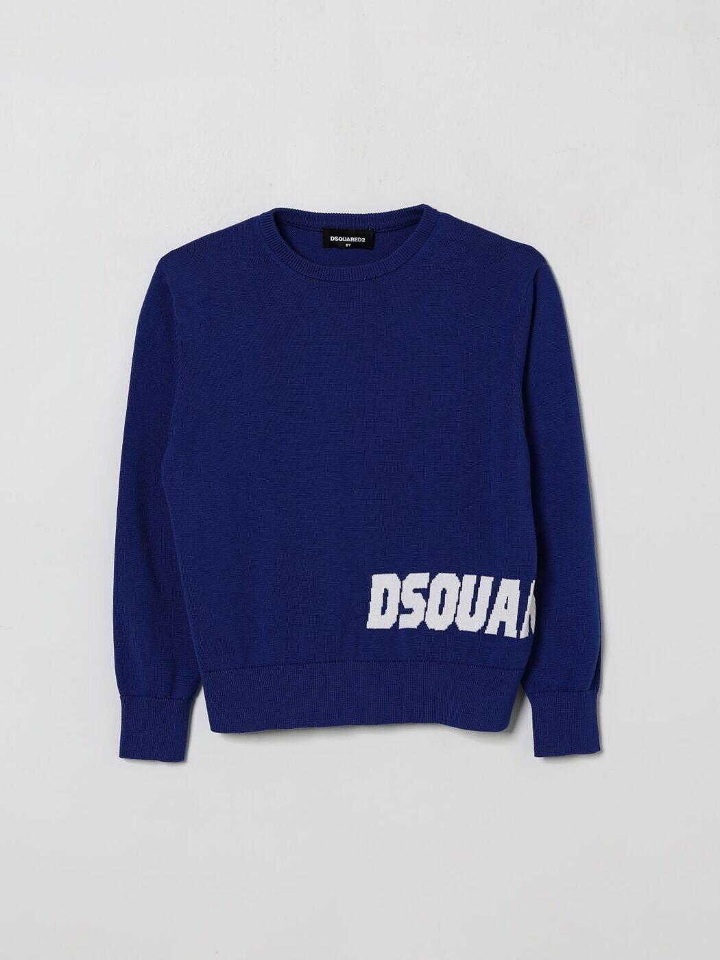 ディースクエアード DSQUARED2 クルーネックジャンパー 編み物お召しもの ボーイズ 青色 Crew neck jumpers DQ3242D0ACT 関税 貨物輸送無料 2026SS gi