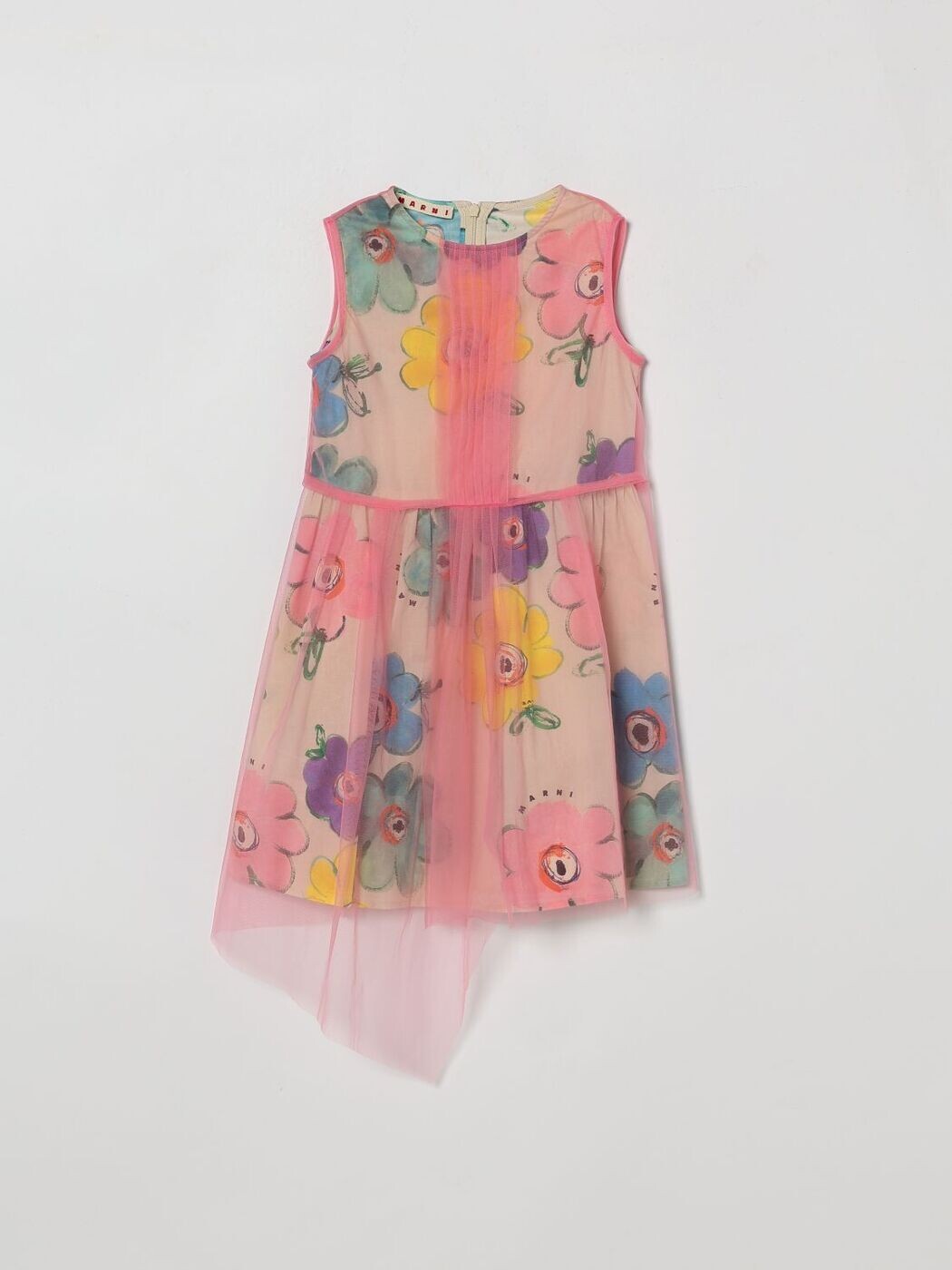 マルニ MARNI ロングお召しもの お召しもの ガールズ サクラ色 Long dresses M01744M00W7 関税 貨物輸送無料 2026SS gi