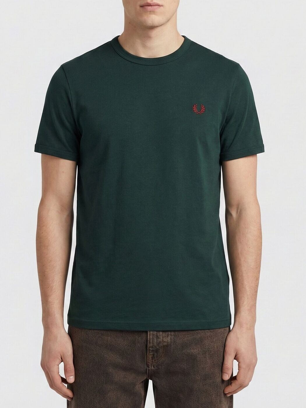 フレッド ペリー FRED PERRY Tシャツ メンズ グリーン T-shirts M3519 Green 関税 送料無料 2026SS gi｜BRANDSHOP「il Tesoro」