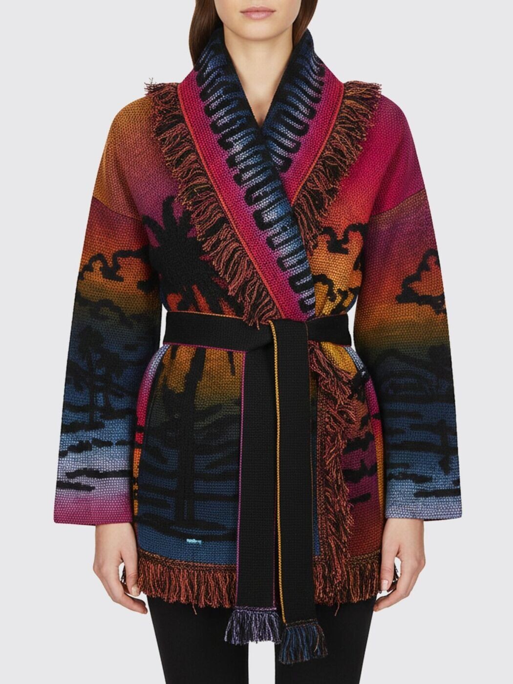 アラヌイ ALANUI ティーシャツ 編み物御召しもの レディース 黒いこと Knitwear LWHB064R26KNI010 関税 貨物輸送無料 2026SS gi