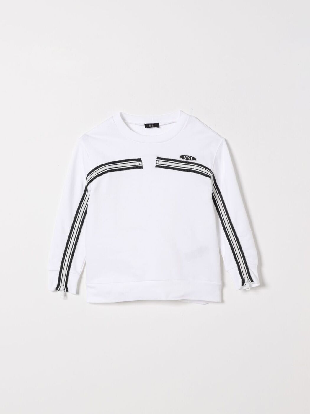 ヌメロ ヴェントゥーノ N 21 クルーネックジャンパー 編み物御召しもの ボーイズ 白いこと Crew neck jumpers N210BSN0154 関税 貨物輸送無料 2026SS gi
