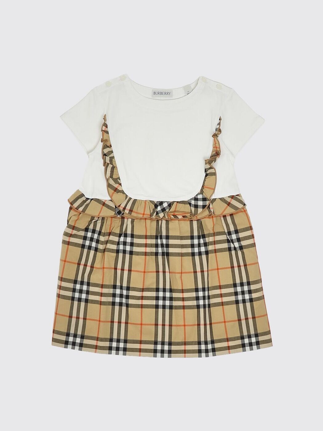 バーバリー BURBERRY ロングお召しもの お召しもの ガールズ 白いこと Long dresses 8121221 関税 貨物輸送無料 2026SS gi