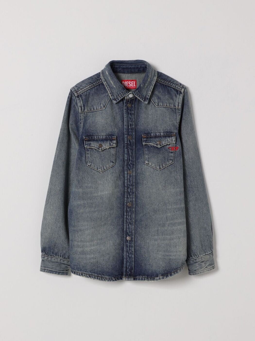 ディーゼル DIESEL プルオーバー ボーイズ 青色 Casual shirts J00760KXBRH 関税 貨物輸送無料 2026SS gi