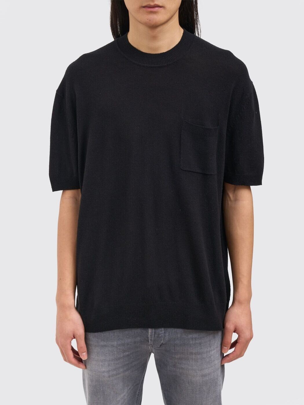パオロペコラ PAOLO PECORA Tシャツ メンズ ブラック T-shirts A023F600 Black 関税 送料無料 2026SS gi|BRANDSHOP「il Tesoro」