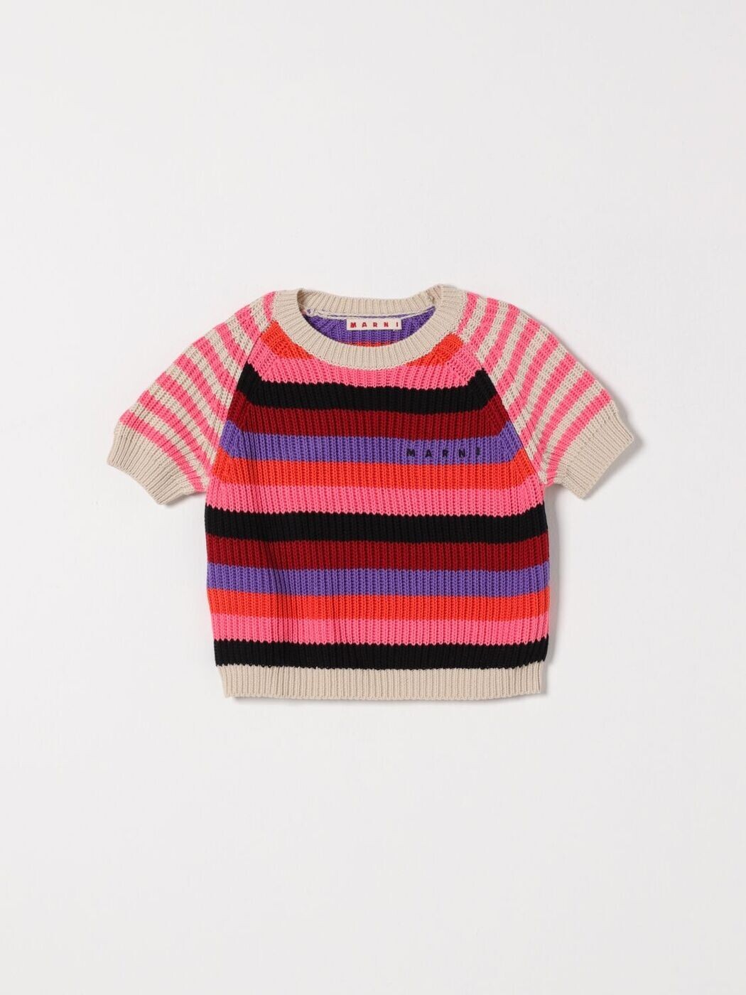 マルニ MARNI クルーネックジャンパー 編み物御召しもの ガールズ マルチ色つや Crew neck jumpers M01739M00X1 関税 貨物輸送無料 2026SS gi