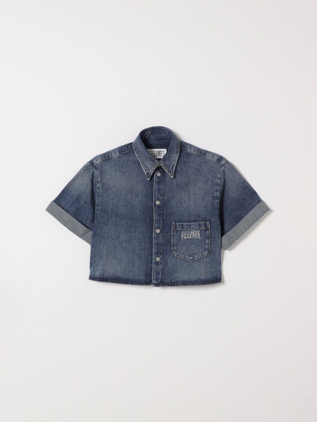 エムエムシックス メゾン マルジェラ MM6 MAISON MARGIELA フォーマルシャツ シャツ ガールズ ブルー Formal shirts M60763MM07A Denim 関税 送料無料 2026SS gi|BRANDSHOP「il Tesoro」