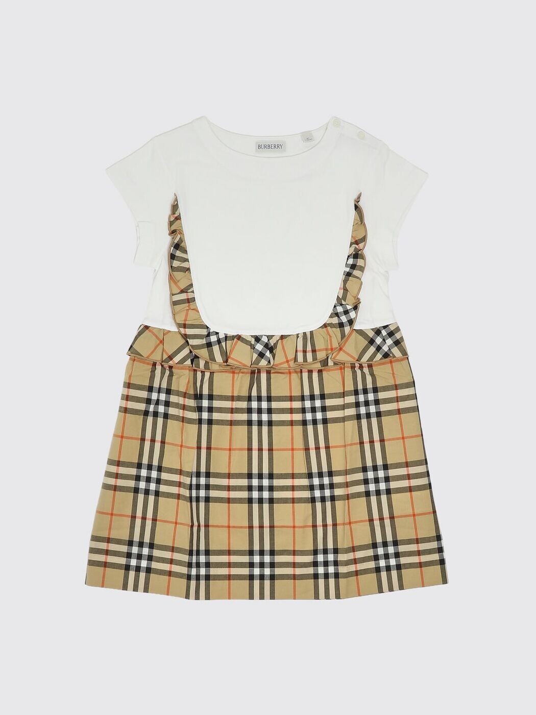 バーバリー BURBERRY ロング御召しもの 御召しもの ガールズ 白いこと Long dresses 8117420 関税 貨物輸送無料 2026SS gi
