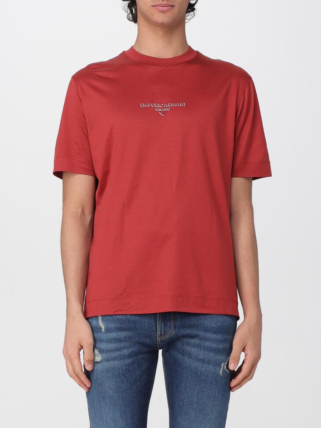 エン急性灰白髄炎 アルマーニ EMPORIO ARMANI プルオーバー メンズ 赤いこと T-shirts EM002838AF10761 関税 貨物輸送無料 2026SS gi