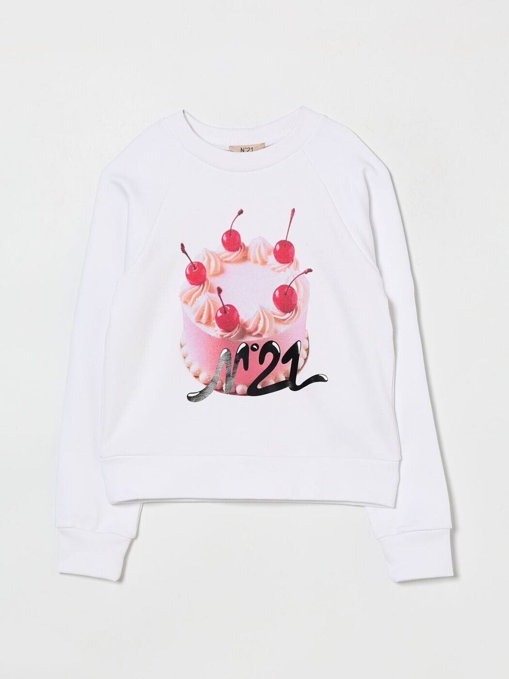 ヌメロ ヴェントゥーノ N 21 クルーネックジャンパー 編み物御召しもの ガールズ 白いこと Crew neck jumpers N2109UN0494 関税 貨物輸送無料 2026SS gi