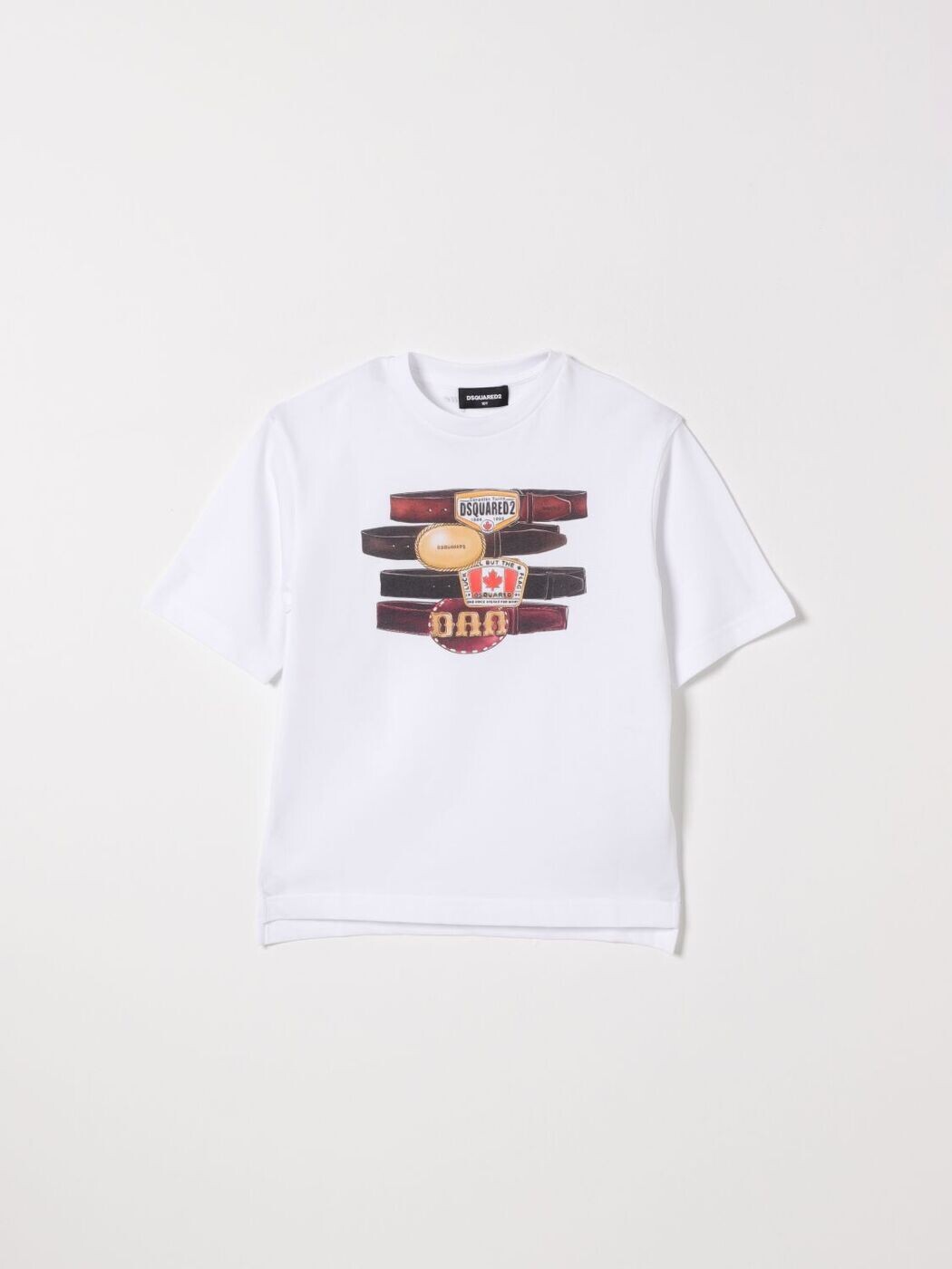 ディースクエアード DSQUARED2 ロング衣袂ティーシャツ ティーシャツ ボーイズ 白いこと Long sleeve t-shirts DQ3387D0AG7 関税 貨物輸送無料 2026SS gi