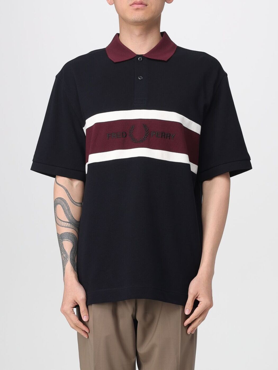 フレッド ペリー FRED PERRY ポロシャツ メンズ ブラック Polo shirts M2421 Black 関税 送料無料 2026SS gi｜BRANDSHOP「il Tesoro」