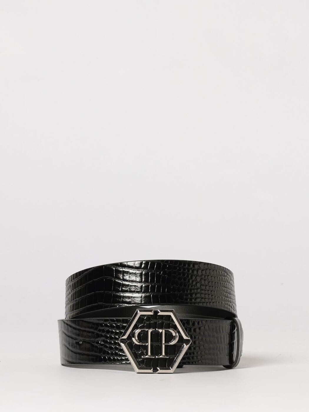フィリップ 飾り気のない PHILIPP PLEIN 三尺帯 メンズ 黒いこと Belts SAFAMVA0978PLE010N 関税 貨物輸送無料 2026SS gi