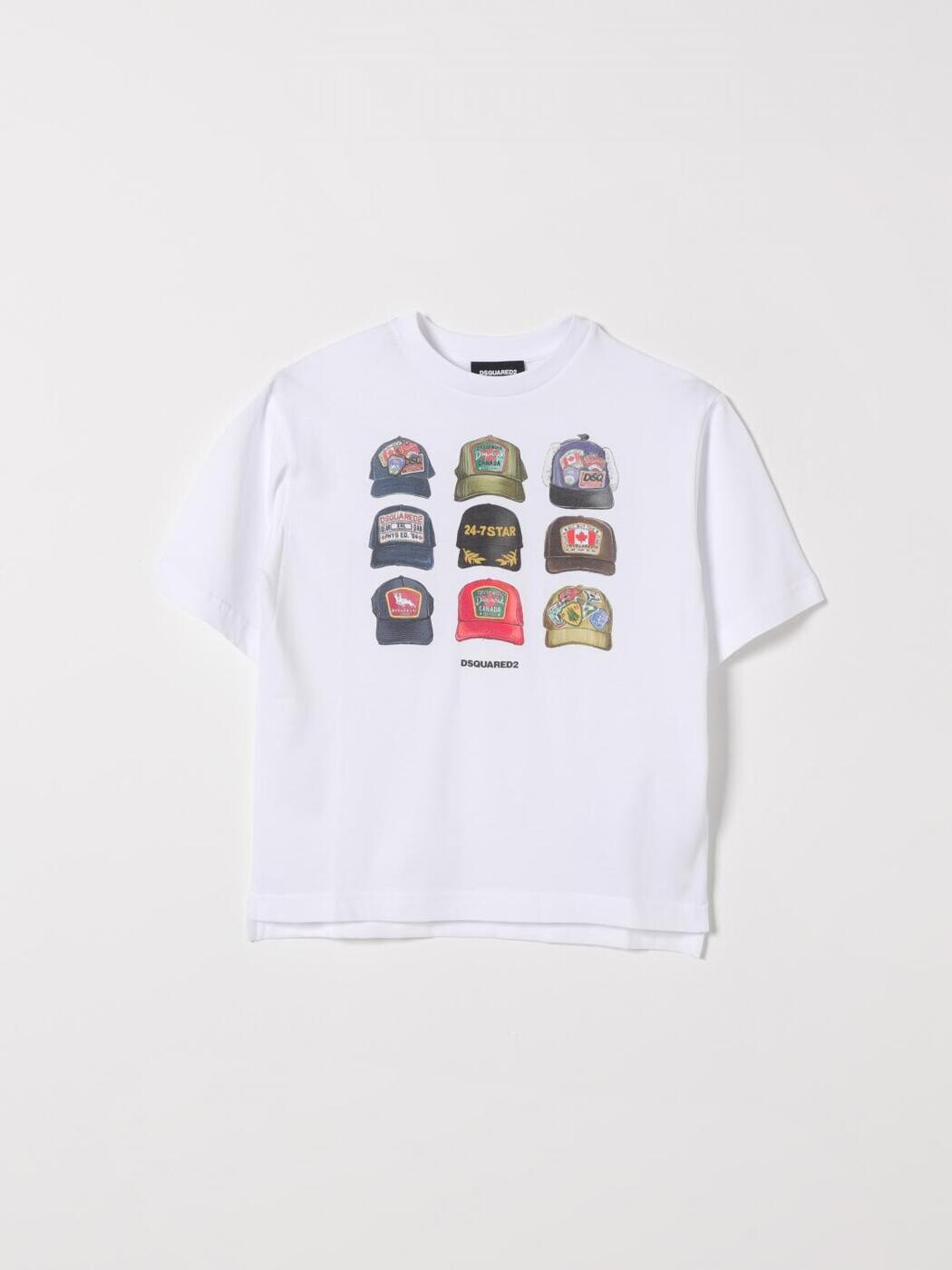 ディースクエアード DSQUARED2 ロング衣袂ティーシャツ ティーシャツ ボーイズ 白いこと Long sleeve t-shirts DQ3386D0AG7 関税 貨物輸送無料 2026SS gi